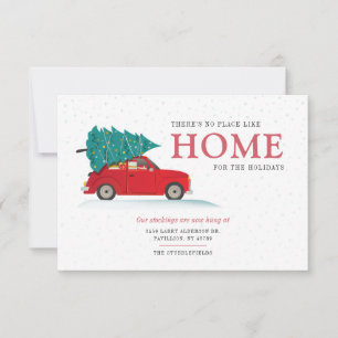 Tarjeta de anuncio de traslado de Navidad