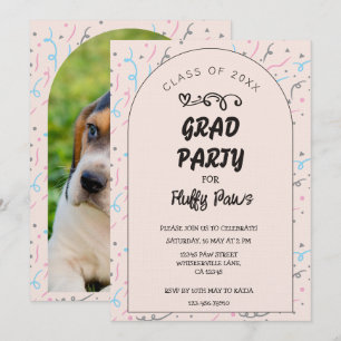 Tarjeta de Anuncio e Invitación de Graduación de C