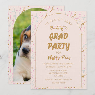 Tarjeta de Anuncio e Invitación de Graduación de C