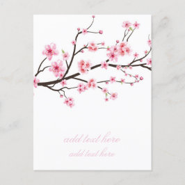 TARJETA DE ANUNCIO : FLORES DE SAKURA