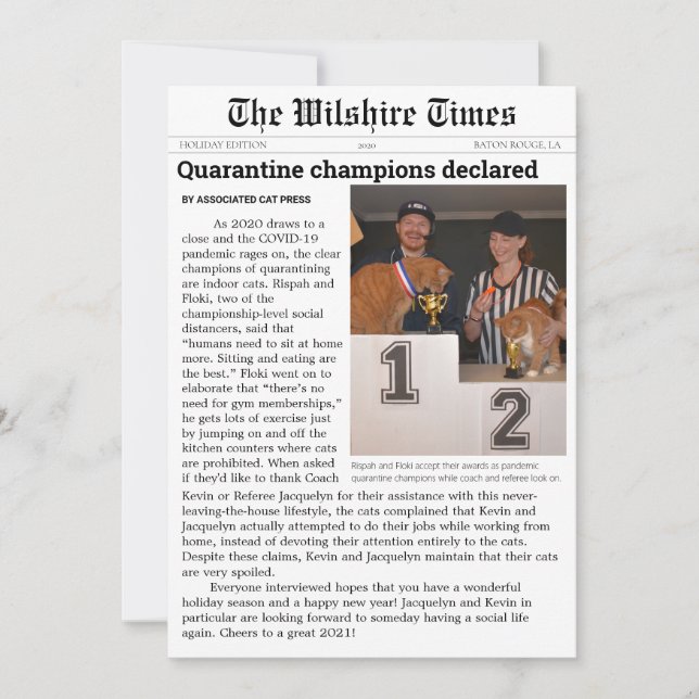 Tarjeta de anuncio o festividad de periódico (Anverso)