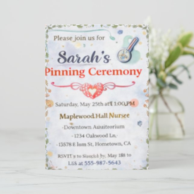 Tarjeta de anuncio plana (Anverso de pie)