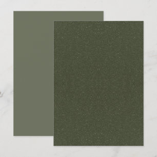 Tarjeta de anuncio plana de ruido verde musgo pers