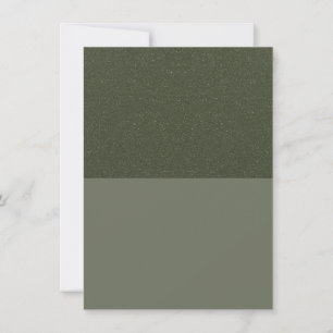 Tarjeta de anuncio plana verde musgo de dos tonos 
