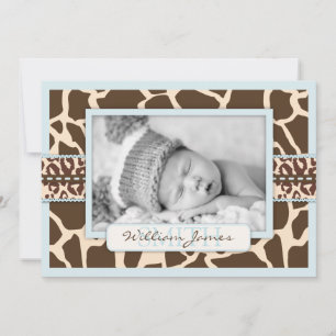 Tarjeta de anuncio Safari Boy