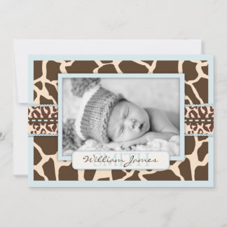 Tarjeta de anuncio Safari Boy