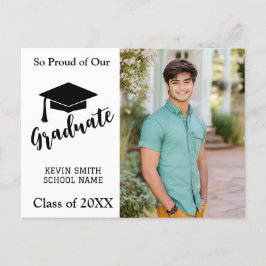 Tarjeta de anuncio SIMPLE MODERNO NEGRO Y BLANCO