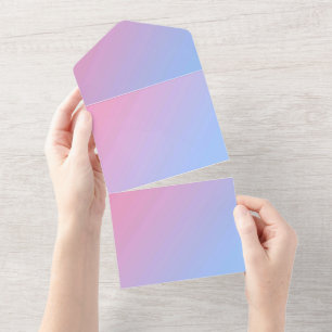 Tarjeta de Anuncios de Invitaciones de Color Sólid