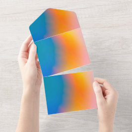 Tarjeta de anuncios de invitaciones de color sólid