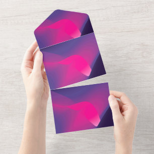 Tarjeta de Anuncios de Invitaciones de Color Sólid