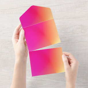 Tarjeta de Anuncios de Invitaciones de Color Sólid
