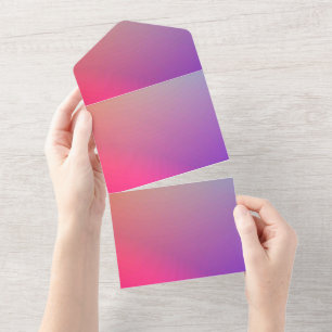 Tarjeta de Anuncios de Invitaciones de Color Sólid