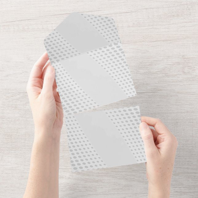 Tarjeta de Anuncios de Invitaciones de Color Sólid (desgarro)