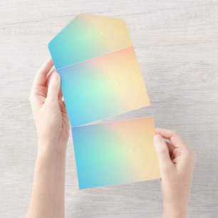Tarjeta de Anuncios de Invitaciones de Color Sólid