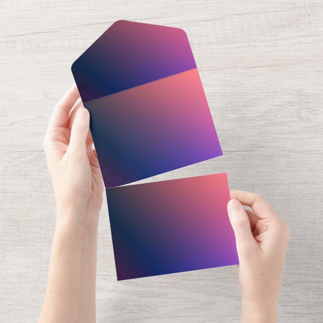 Tarjeta de anuncios de invitaciones de color sólid (desgarro)