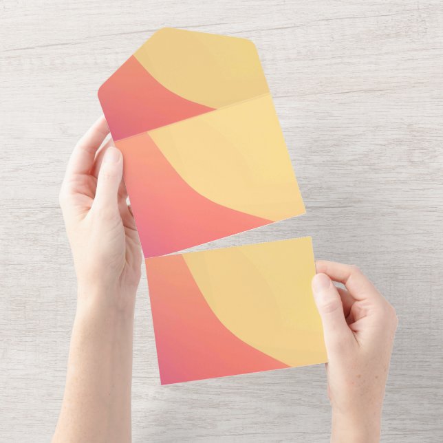 Tarjeta de Anuncios de Invitaciones de Color Sólid (desgarro)