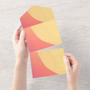 Tarjeta de Anuncios de Invitaciones de Color Sólid