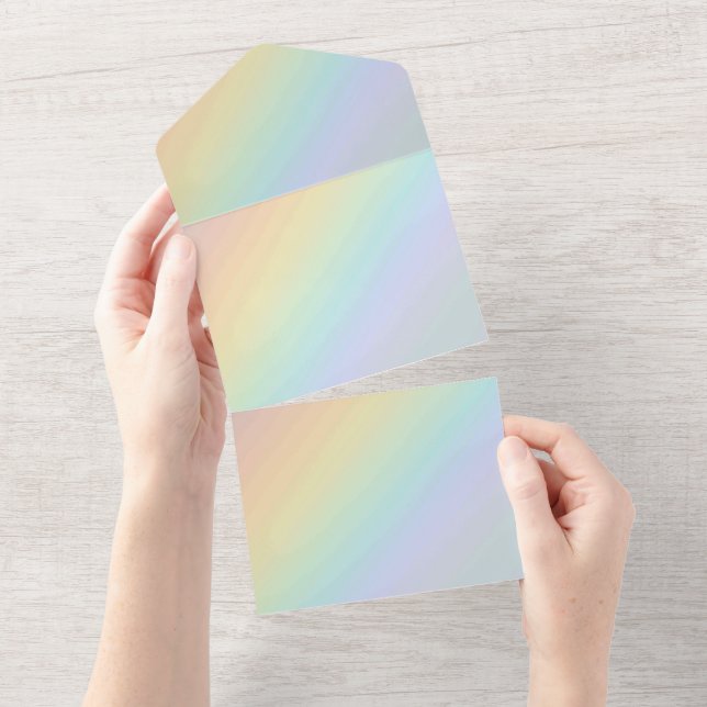 Tarjeta de Anuncios de Invitaciones de Color Sólid (desgarro)