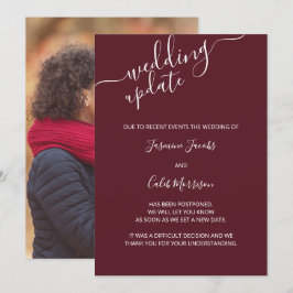 Tarjeta de aplazamiento de foto Actualización de b