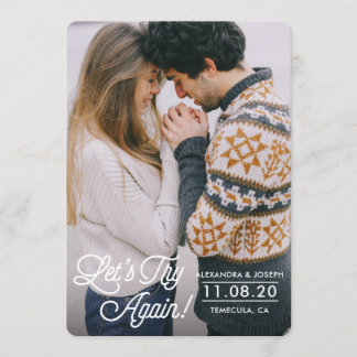 Tarjeta de aplazamiento de Volvamos a Intentar