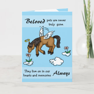 Tarjeta de apoyo a los caballos Angel