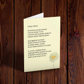Tarjeta de apoyo contra el cáncer “Daisy Chain”