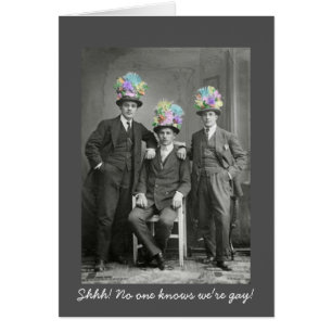 Tarjeta de apoyo gay divertida para el día naciona