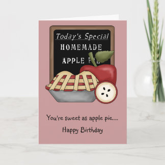 Tarjeta de Apple Pie casera
