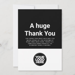 Tarjeta de Apreciación de Empleado personalizado B