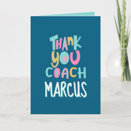 Tarjeta de Apreciación de entrenador deportivo, ta