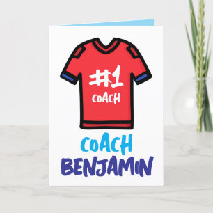 Tarjeta de Apreciación del Entrenador, tarjeta de 