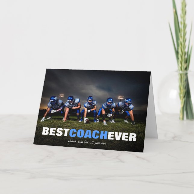 Tarjeta de Apreciación del Mejor Personalizado de  (Anverso)