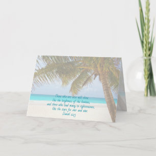 Tarjeta de Apreciación del Pastor de Palmeras