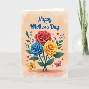 Tarjeta de Apreciación Floral de Compañero del Alm