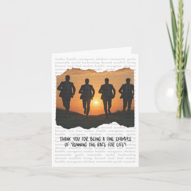 Tarjeta de Apreciación JW Elder (Anverso)