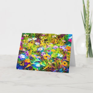 Tarjeta de apunte de artesanía de jardín pintado