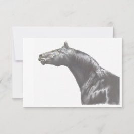 Tarjeta de apunte de caballo