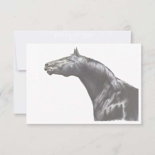 Tarjeta de apunte de caballo (Anverso)