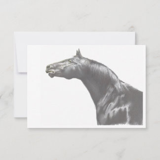 Tarjeta de apunte de caballo