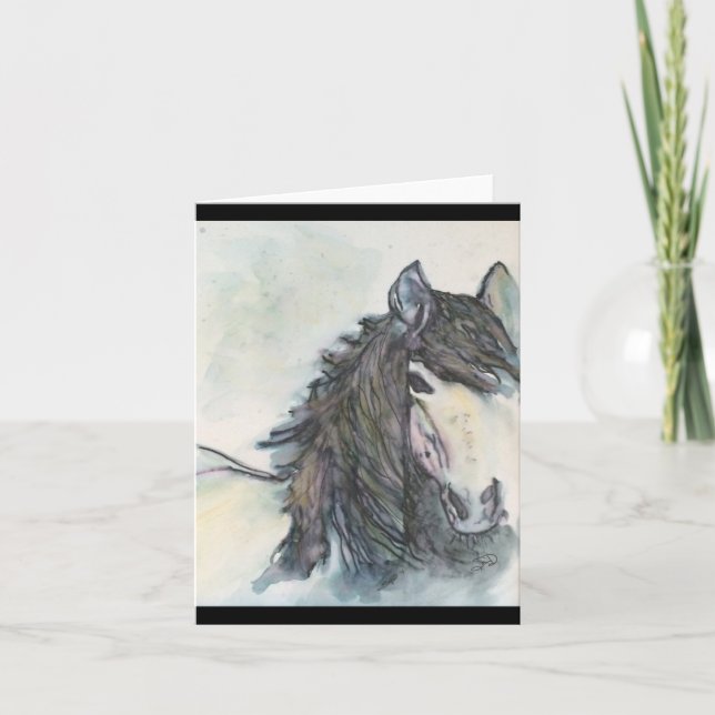 Tarjeta de apunte de caballo (Anverso)