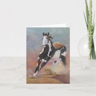 tarjeta de apunte de caballo