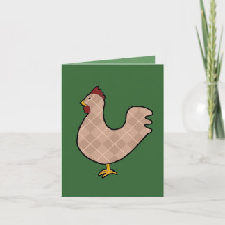 Tarjeta de apunte de gallo de arte folclórico Argy