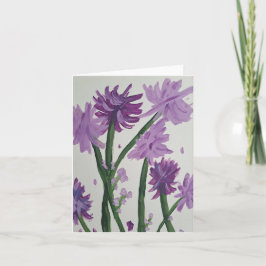 Tarjeta de apunte Lavendar Bell Flowers