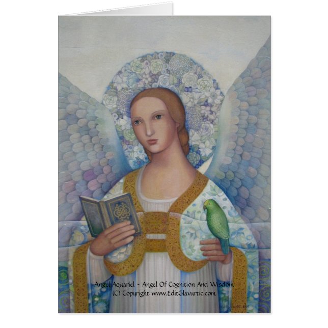 Tarjeta de Aquariel del ángel (Frente)