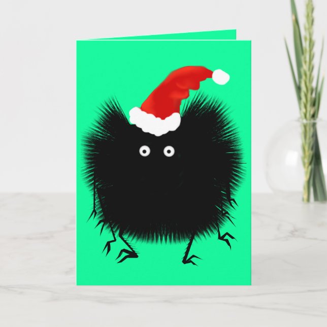 Tarjeta de araña de navidades (Anverso)
