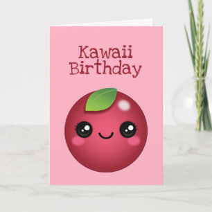 Tarjeta de Arándano Kawaii