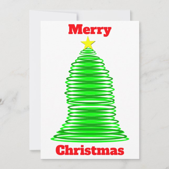 Tarjeta de árbol de Navidad (Anverso)