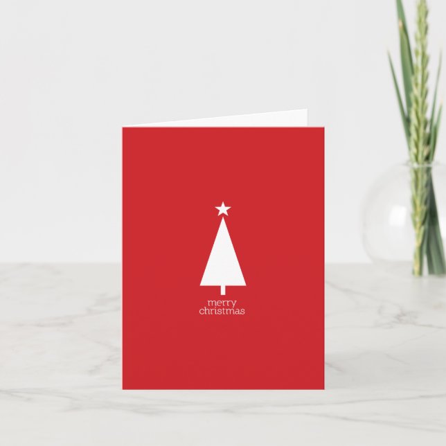 Tarjeta de árbol de Navidad (Anverso)
