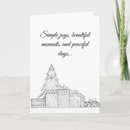 Tarjeta de árbol de Navidad