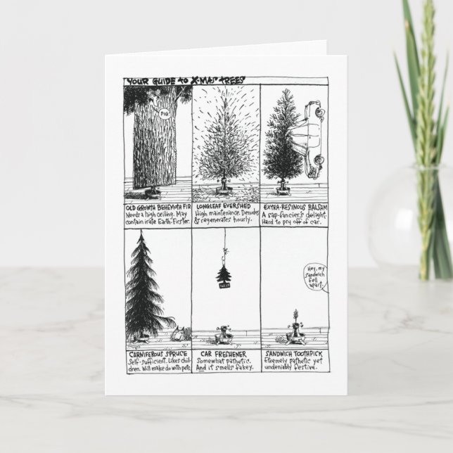Tarjeta de árbol de Navidad (Anverso)